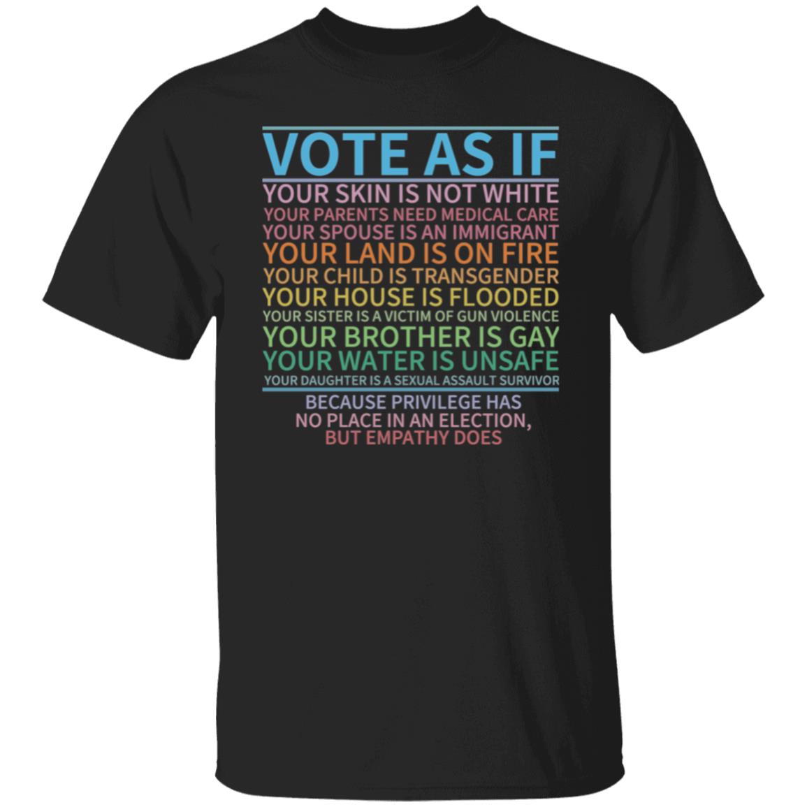 Vote As If... 5.3 oz. T-Shirt