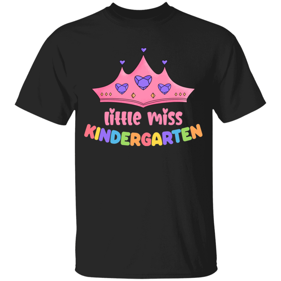 Little Miss Kindergarten Princess Youth Cotton T-Shirt