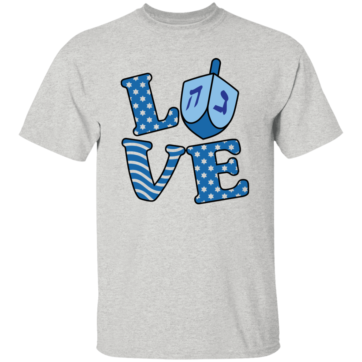 LOVE Hannukah 5.3 oz. T-Shirt