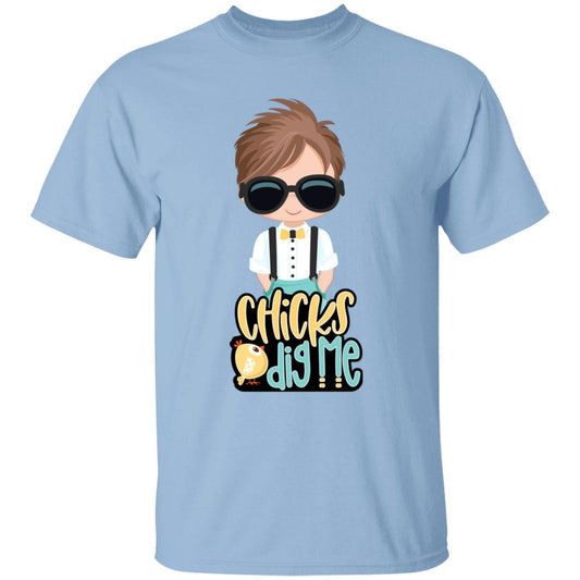 Chicks Dig Me Easter Youth 5.3 oz 100% Cotton T-Shirt