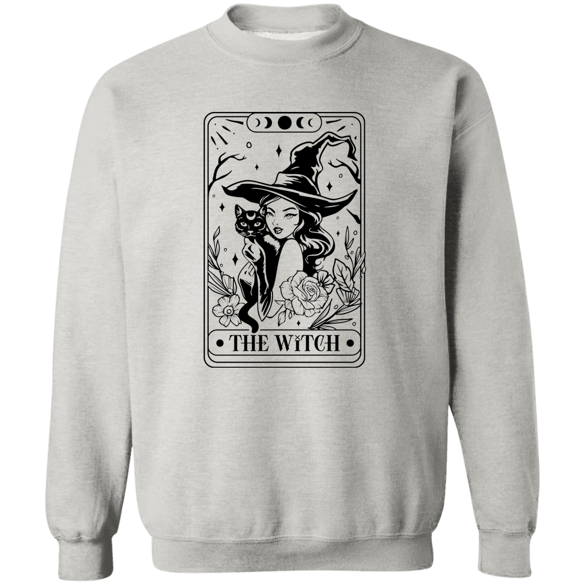 The Witch Tarot Card Crewneck Pullover Sweatshirt