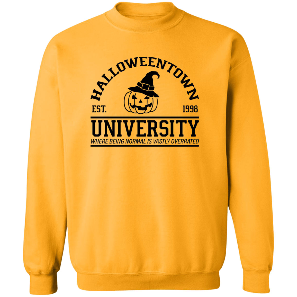 Halloween Town University Crewneck Pullover Sweatshirt