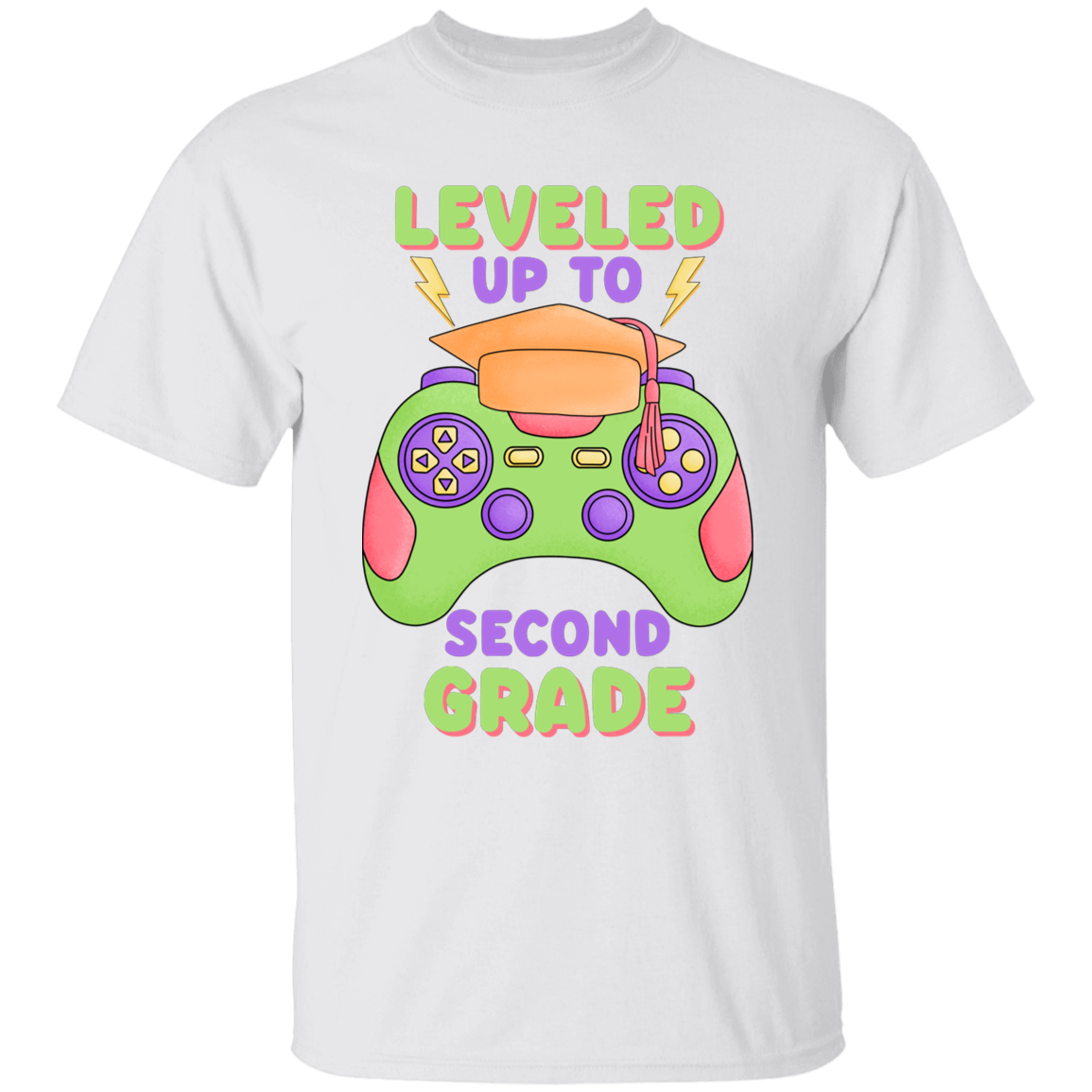 Level Up To Second Grade Youth Cotton T-Shirt