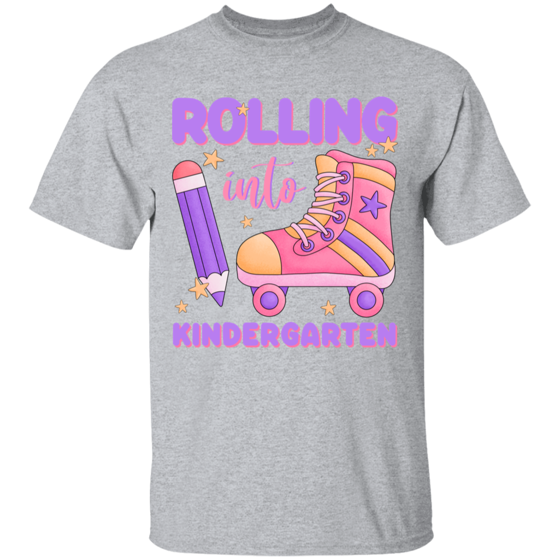 Rolling Into Kindergarten Youth Cotton T-Shirt