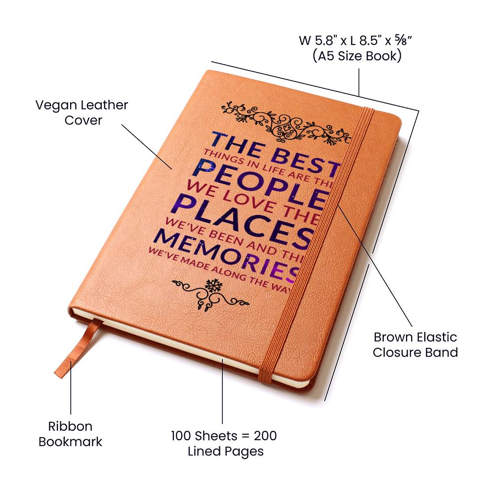 The Best Things In Life Leather Journal