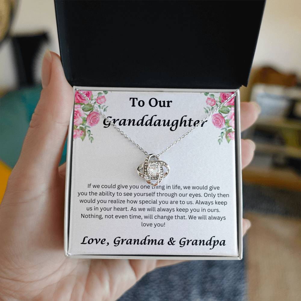 To Our Granddaughter If We Could Give You One Thing in Life Necklace