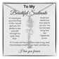 To My Beautiful Soulmate Name Birth Flower Necklace